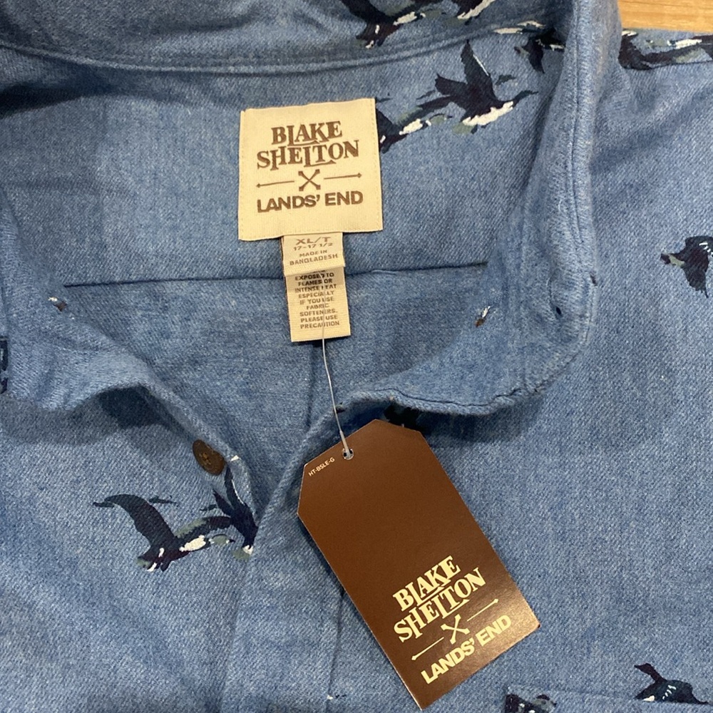 NWT Lands End x Blake Shelton Flannel size XL - Picture 4 of 5